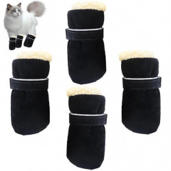 Dog Winter Boots Safe Pet Velvet Warm Shoes With Soft Sole Non-slip Foot Protection Windproof Pet Shoes For Winter [...]