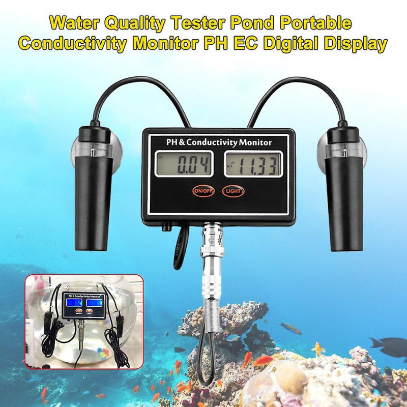 Ph Ec Pond Easy Read With Backlight Digital Display Home Professional For Aquarium Water Quality Tester [...]