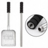 Metal Litter Scoop with Deep Shovel and Long Handle Detachable Stainless Steel Non-stick Litter Sif