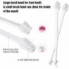 50 PCS Cat Dog Pet Toothbrush Set Double Headed Convenient Dental Finger Brushe for Easy Safe Denta