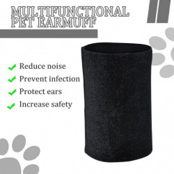 Couvre-oreilles silencieux pour chien pour la protection des oreilles, cache-oreilles calmants pour chiens / chats [...]