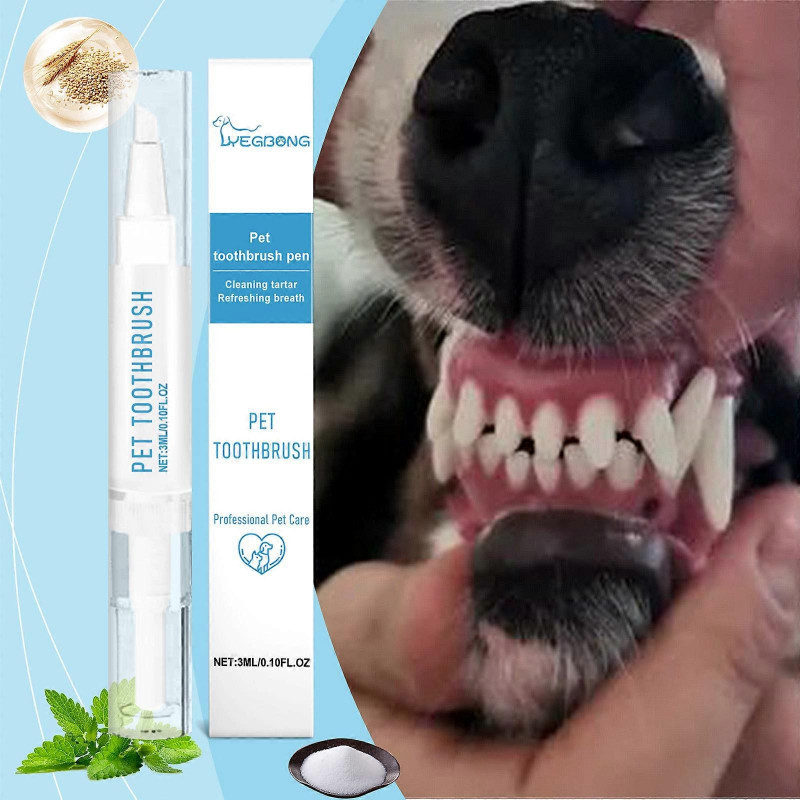 Pets Teeth Cleaning Pen, Pets Toothpaste Dogs Cats Tartar Remover, Cleaning Tools Remove Dental Stains, Gel Pet Oral