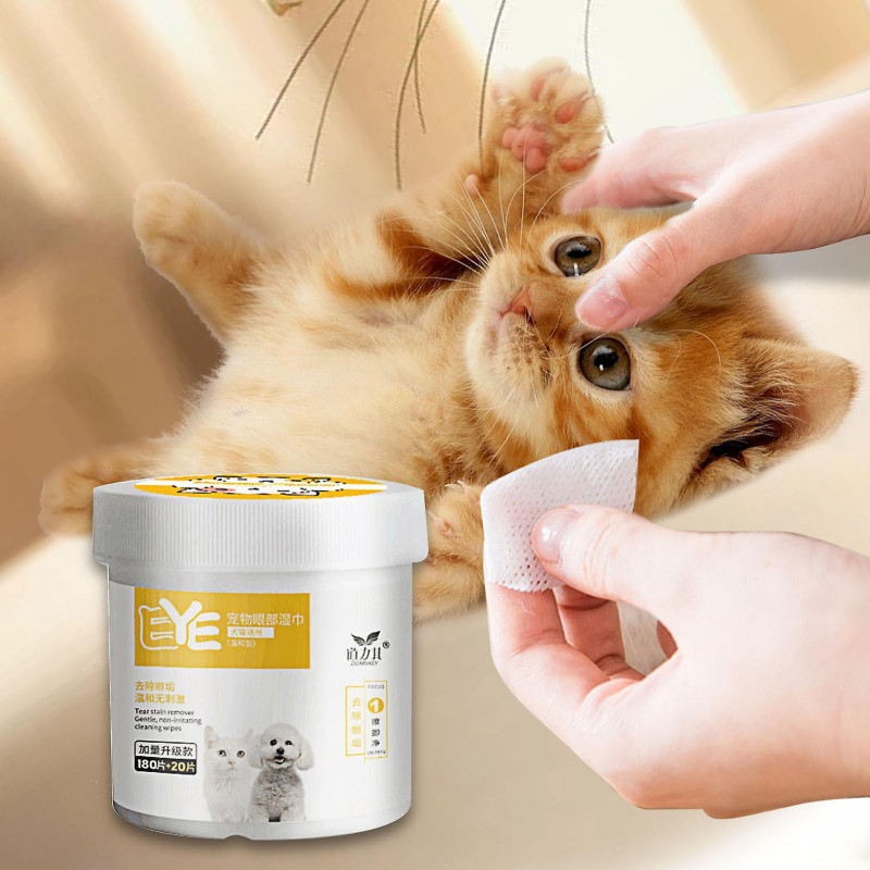 Pet Eye Wet Wipes | Soft Pet Tear Stain Safe Sure Remover | Portable Dog Cleaning Cotton Pads Unscented Gentle Pet [...]
