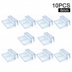 10pcs Support Support Glass Cover Clip 6/8/10 / 12mm Acrylic Fish Tank Easy Install