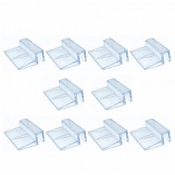 10pcs Support Support Glass Cover Clip 6/8/10 / 12mm Acrylic Fish Tank Easy Install
