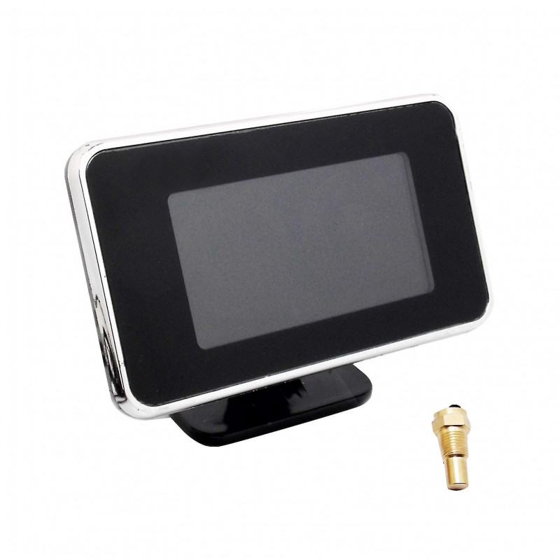 2 In 1 Car Gauge Water Temperature Truck Lcd Digital With Light Alarm Accurate