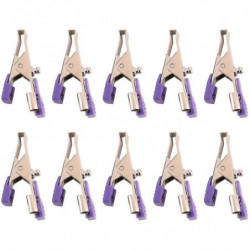 10pcs reusable ECG/EKG alligator clip electrodes for animals, pets, dogs, cats and veterinary, used