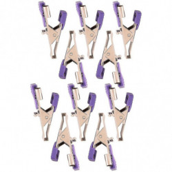 10pcs reusable ECG/EKG alligator clip electrodes for animals, pets, dogs, cats and veterinary, used