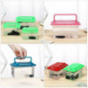 Portable Fish Tank Handheld Aquarium Fish Tank Transparent Turtle Box Pet Hamster Box