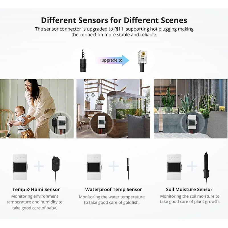 Water Timers TH Elite 16A 20A Wifi Smart Temperature and Humidity Monitoring Switch Work with THS01 RL560 MS01 [...]