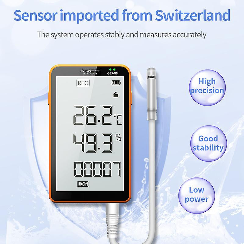 Gsp-80 Température Humidité Enregistreur de données Enregistreur de température Moniteur de température de vaccin [...]