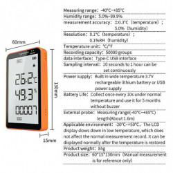 Gsp-80 Température Humidité Enregistreur de données Enregistreur de température Moniteur de température de vaccin [...]