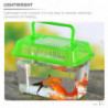 Portable Fish Tank Handheld Aquarium Fish Tank Transparent Turtle Box Pet Hamster Box