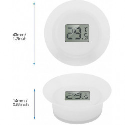 Thermomètre d’aquarium étanche Lcd numérique jauge de température sous-marine Moniteur de température Poisson Ta