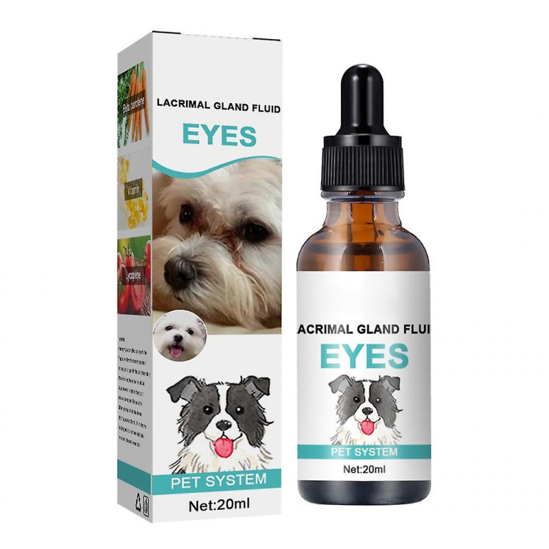 Tear Stain Remover Eye Stains Cleaner Drops pour chiens et chats Ingrédients sûrs