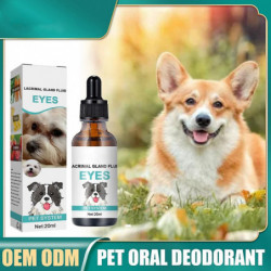 Tear Stain Remover Eye Stains Cleaner Drops pour chiens et chats Ingrédients sûrs
