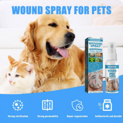 Récupération Spray Antiseptique Médicamenteux Pour Chiens Chats Plaies Et Soins de la Peau 30ml Récupération Spray Antiseptique Médicamenteux Pour Chiens Chats Plaies Et Soins de la Peau 30ml