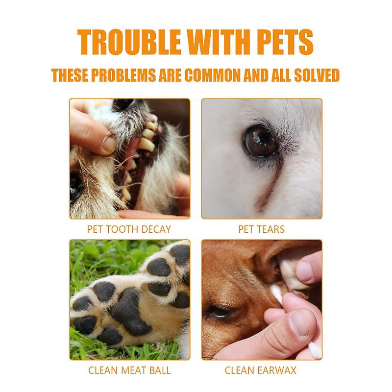 Dog Dental Cleaning Wipes Disposable Pet Dental Finger Gloves Teeth Hygienes