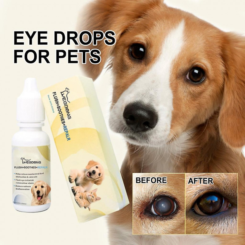 Dog Eye Drops Cat Eye-debris Remove Pet Eye-clear Wash 20ml Pets Eye Solution