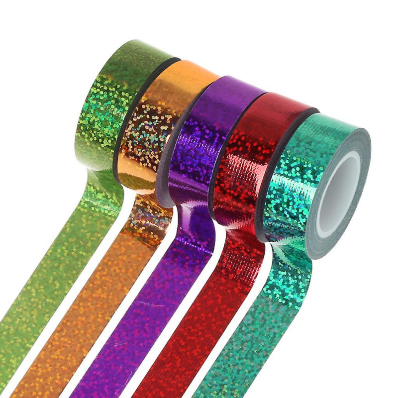 Diy Rainbow Arts Home Office Decor Vibrant Inscriptible Facile Tear No Residue Tape