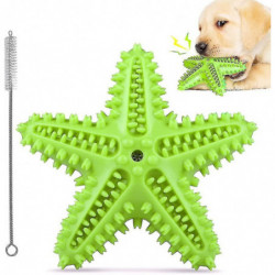 Dog Chew Toys Teeth Cleaning Toothbrush Squeaky Toy,pet Dental Oral Care Brushing Sticks(green, Medium)