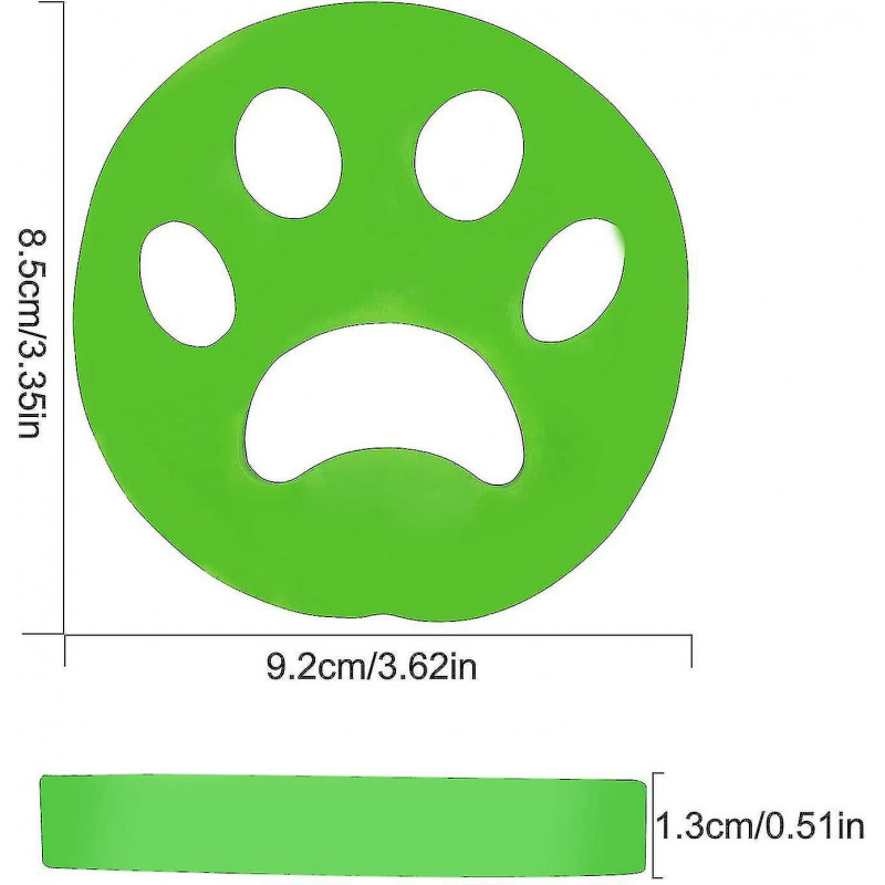 4 Pcs Machine à laver réutilisable Hair Catcher Viscous Hair Cleaninga