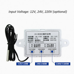 XH-W3002 Microcomputer Digital Electronic Temperature Controller Multifunctional Practical High Precision Senor Probe