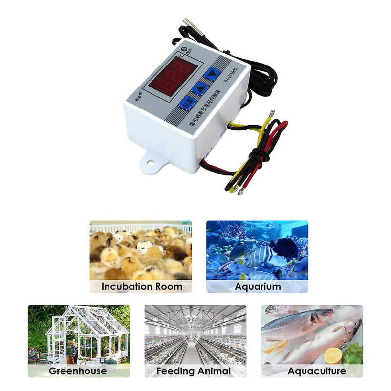 XH-W3002 Microcomputer Digital Electronic Temperature Controller Multifunctional Practical High Precision Senor Probe