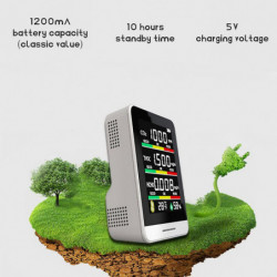 CO2 Detector TVOC HCHO Temperature Humidity Detecting Tool Intelligent Home Desktop Indoor Outdoor High Accurancy [...]