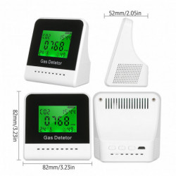 Air Quality Monitor CO2 Alarm Detector with LCD Screen Indoor Temperature Humidity Display Carbon Dioxide Tester [...]