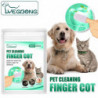 NEW Bag Wet Wipes Remove Tartar for Pets Pet Cleaning Oral Care Finger Cover Finger