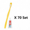 50/70 Sets Brosse à dents + dentifrice Kit Oral Clean Wash Gargarisme Costume pour voyager Camping Hygiène Soins [...]