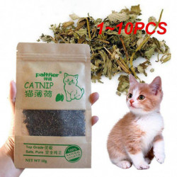 1~10PCS Natural Premium Catnip Cattle Grass Interactive Cat Non-toxic 10g Menthol Flavor Funny Cat Supplies Keep [...]