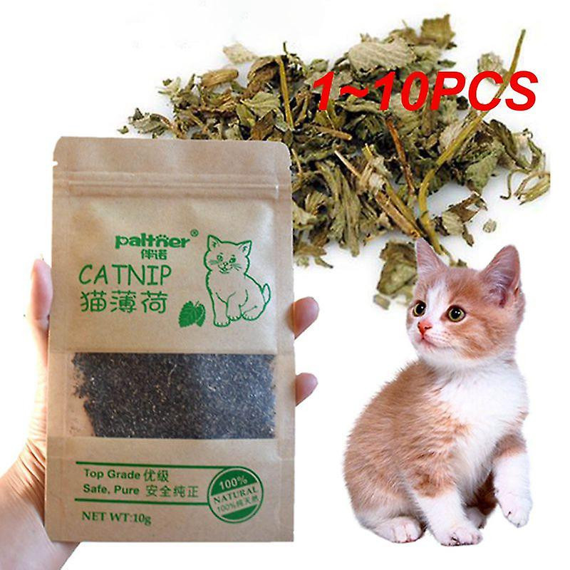 1~10PCS Natural Premium Catnip Cattle Grass Interactive Cat Non-toxic 10g Menthol Flavor Funny Cat Supplies Keep [...]