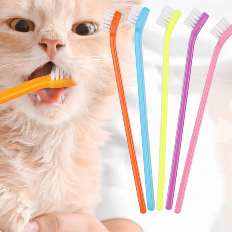 Dog Toothbrush Dog Teeth Cleaning Puppies Pet Toothbrush Cat Kitten Toothbrush