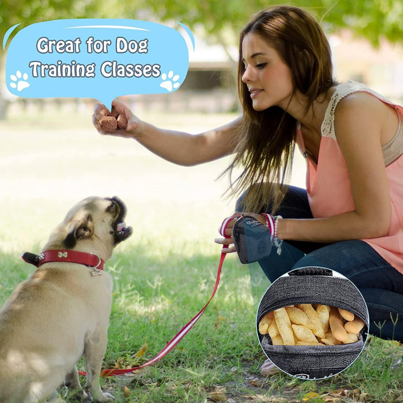 Pet Dog Treat Pouch Portable Multifonction Dog Training Bag Outdoor Travel Dog Poop Bag Distributeur Durable Pet [...]