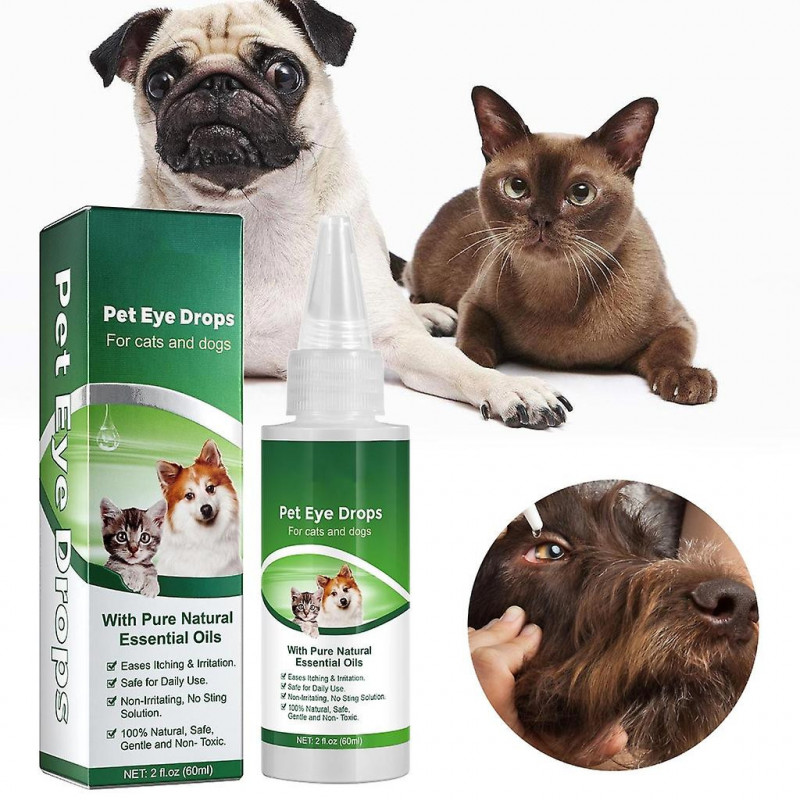 Gouttes ophtalmiques pour animaux de compagnie pour chats et chiens pour éliminer les marques de larmes afin de [...]
