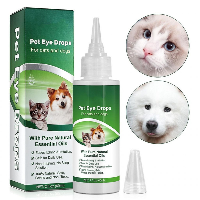 Gouttes ophtalmiques pour animaux de compagnie pour chats et chiens pour éliminer les marques de larmes afin de [...]