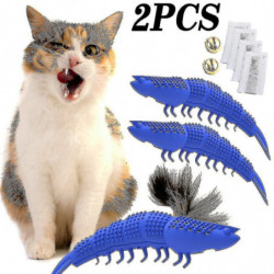 2 Pcs Catnip Toothbrush Toy Play Chew Cat Interactive Toys Rubber S Safe Soft For Kittens Teeth Cleaning Dental [...]