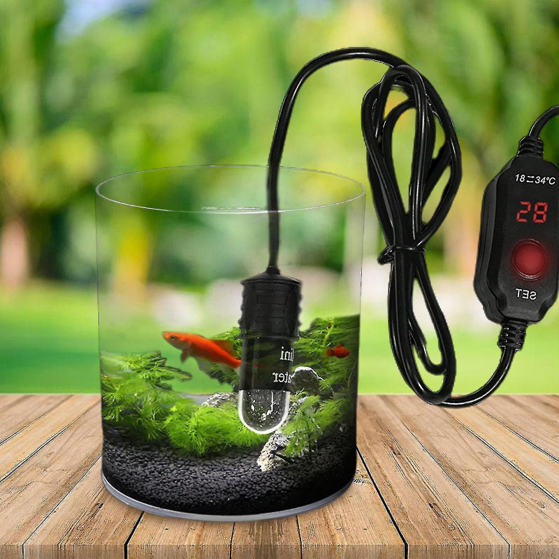 Réglable 10w Mini Aquarium Chauffage Submersible Fish Tank Heater avec Thermostat d’affichage numérique pour [...]
