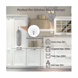 Plastic Bag Holder, Grocery Bags Holder, Wall Mount Garbage Plastic Bag Organizer Plastic Bag Holder, Grocery Bags Holder, Wall Mount Garbage Plastic Bag Organizer