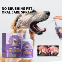 3pcs Animaux domestiques Nettoyage des dents de chien Spray blanchissant, Spray de nettoyage des dents Chiens [...]