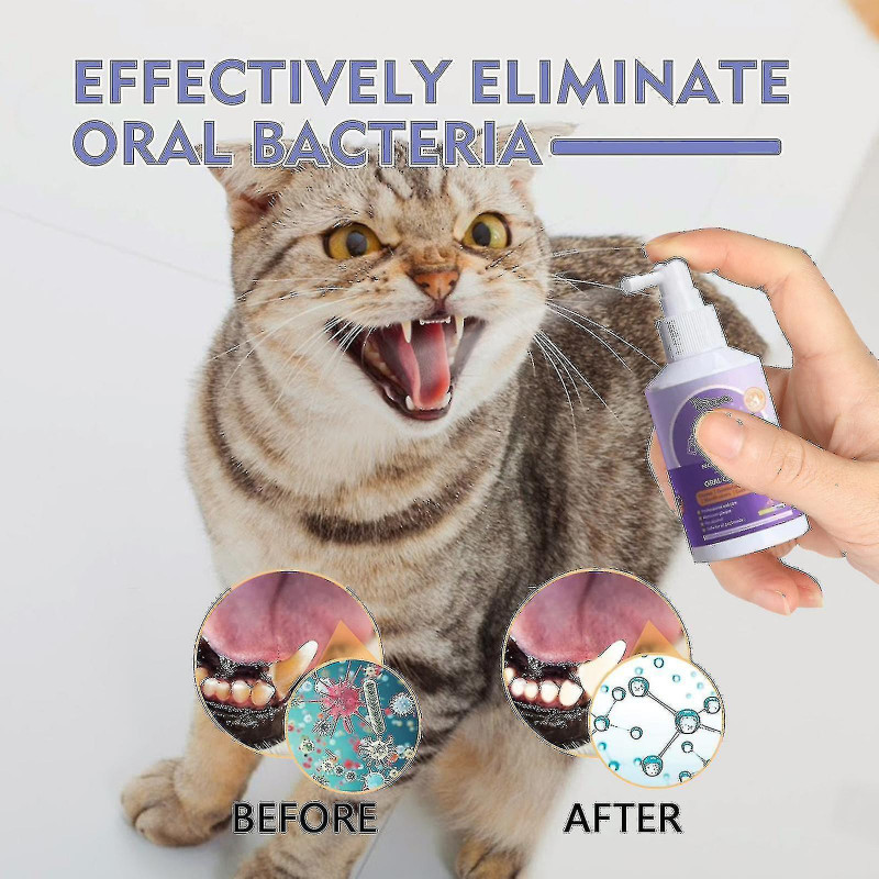 3pcs Animaux domestiques Nettoyage des dents de chien Spray blanchissant, Spray de nettoyage des dents Chiens [...]