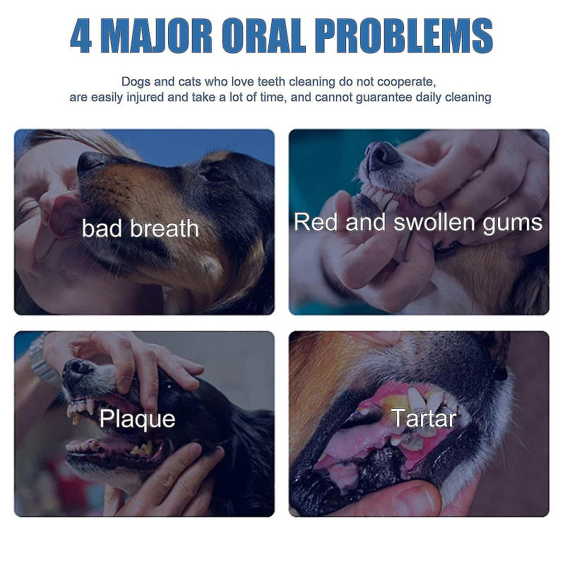 Désodorisant pour l’haleine du chien, éliminez la mauvaise haleine chez les chiens et les chats - Combat la plaque [...]