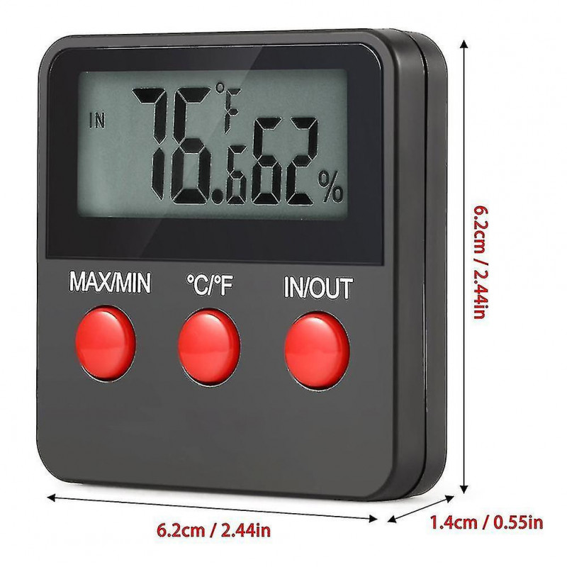 Electronic Digital Display Temperature Humidity Meter Crawling Pet Dry Wet Temperature Monitor For Egg Hatching