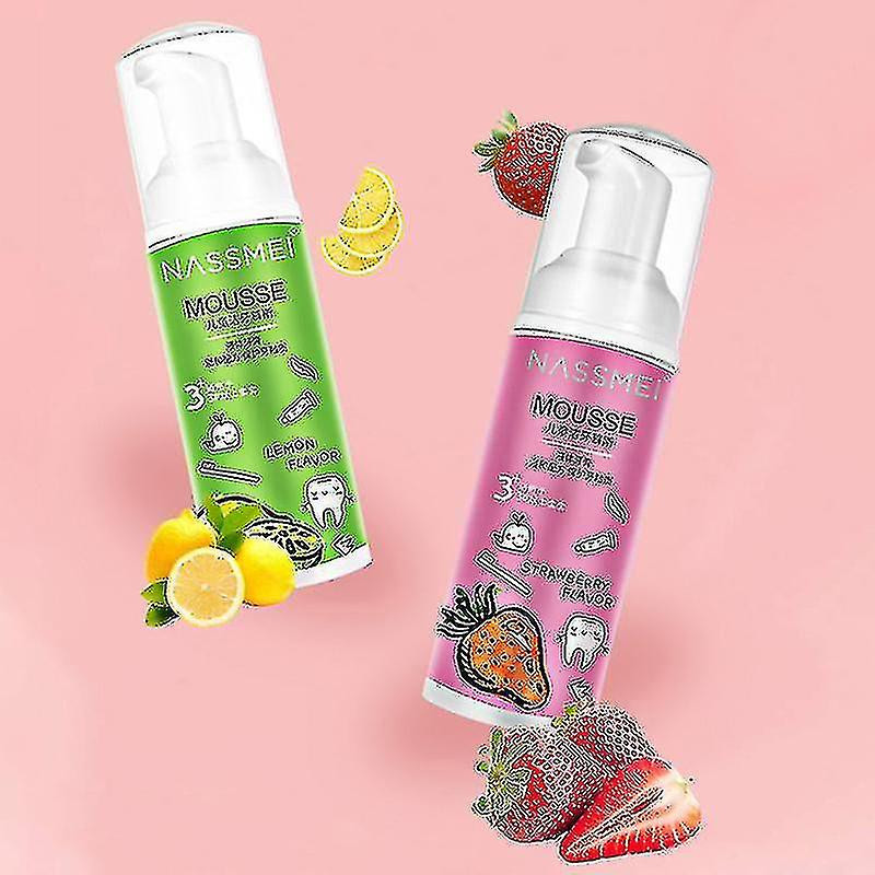 60ml Mousse de nettoyage des dents mousseuse pour enfants Dentifrice à la bouche Lavage de la bouche Soins bucco- [...]