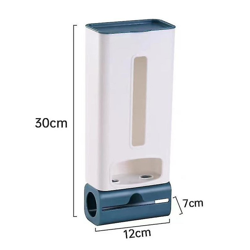 Pink Adhesive Wall Mounted Plastic Bag Organizer, Kitchen Trash Bag Dispenser, Plastic Bag Holder wi