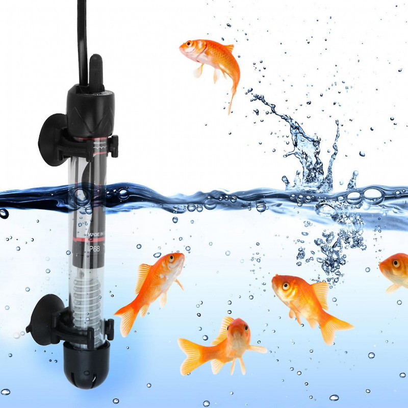 Hx-906 Aquarium Mini Heating Rod Submersible Fish Tank Adjustable Water Heater Eu Plug 220-240v(25w)