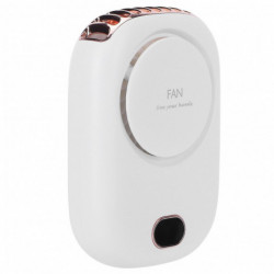 Mini Electric Fan Portable Usb Charging Neck Hanging Bladeless Fan For Outdoor Sports Travelwhite