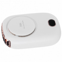 Mini Electric Fan Portable Usb Charging Neck Hanging Bladeless Fan For Outdoor Sports Travelwhite